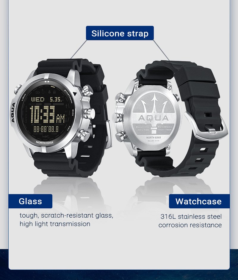 Diving watch Silicone strap