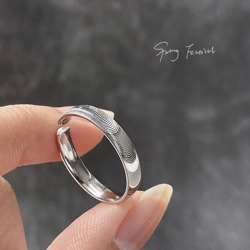 Explosive silver 9999 cat eye ring: women’s niche high-end light luxury choice, solid fashion and versatile, index finger ring shows unique charm!