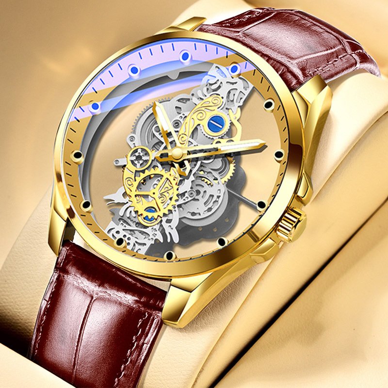 High-end men's fully automatic tourbillon double-sided skeleton watch