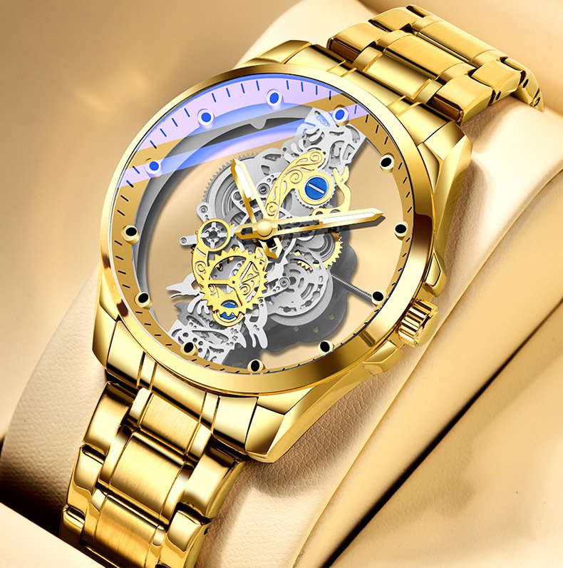 Men's Double-Sided Skeleton Fully Automatic Tourbillon Watch