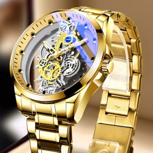 Tourbillon watch, double-sided hollow out, fully automatic movement, men’s quartz watch