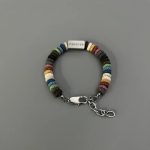 Personalized coordinates bracelets for couples